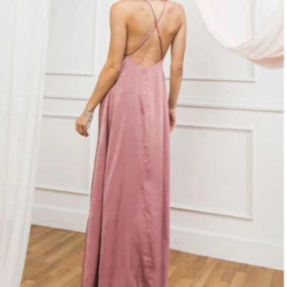 Dusty Rose Maxi Dress from flying tomato - Picture 3 of 4